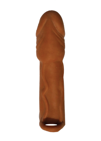 Skinsations Latin Lover Series Husky Lover 7 Inch Vibrating - Brown HTP3059