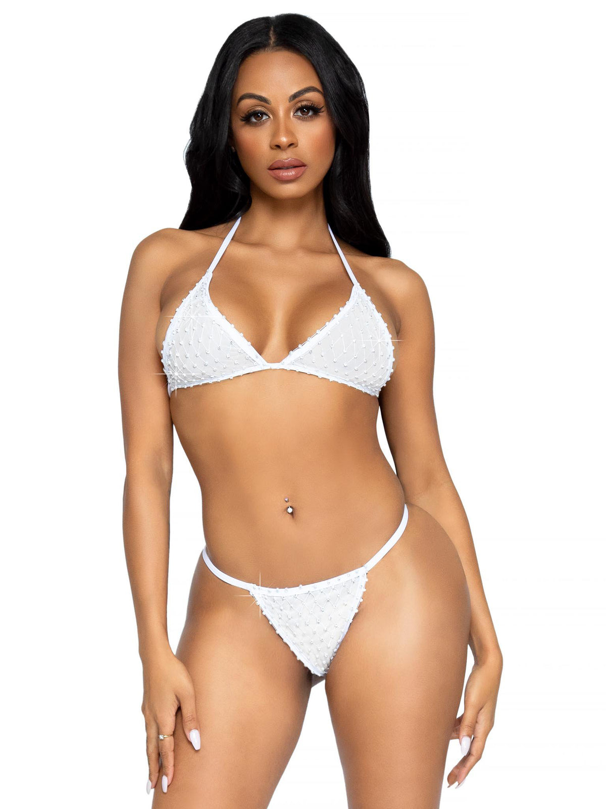 2 Pc Tempest Bikini Set - White- One Size LA-81636WHTOS