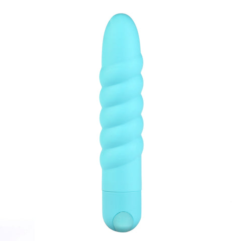 Lola 10 Function Vibrating Twisty Bullet - Teal MTMA331