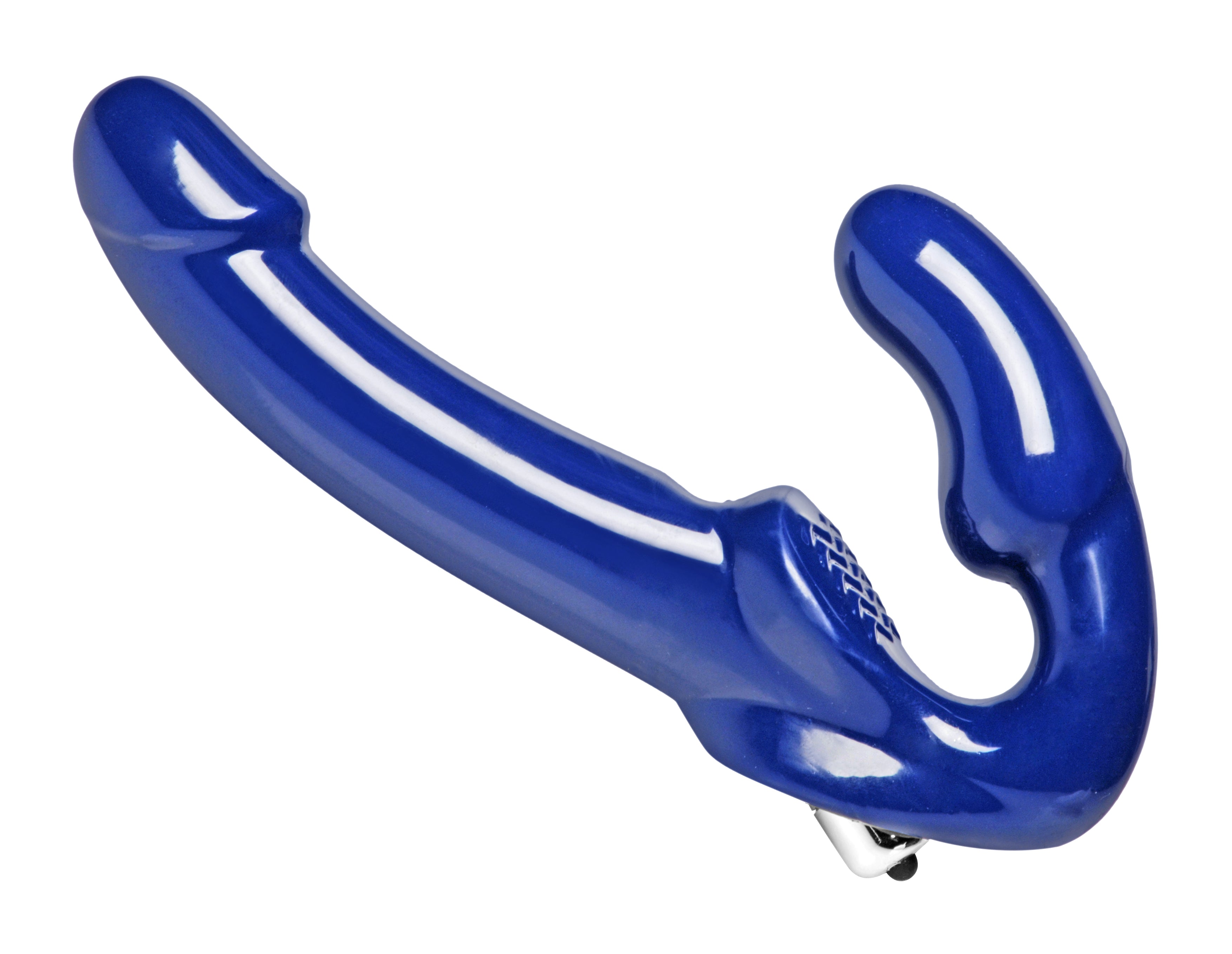 Revolver II Vibrating Strapless Strap on Dildo -  Blue SU-AE170