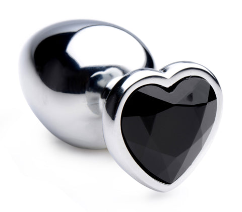 Black Heart Gem Anal Plug - Large BTYS-AG476L