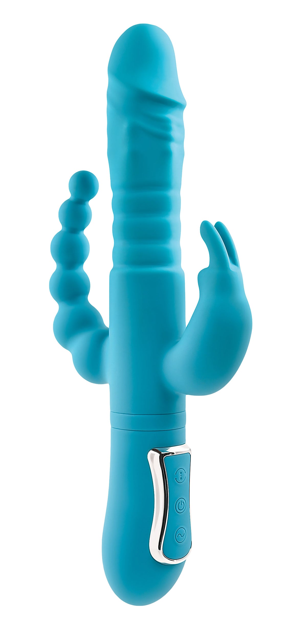 Eve's Thrusting Triple Joy Rabbit - Teal AE-BL-0068-2