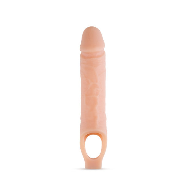 Performance Plus - 10 Inch Silicone Cock Sheath Penis Extender - Vanilla BL-22593