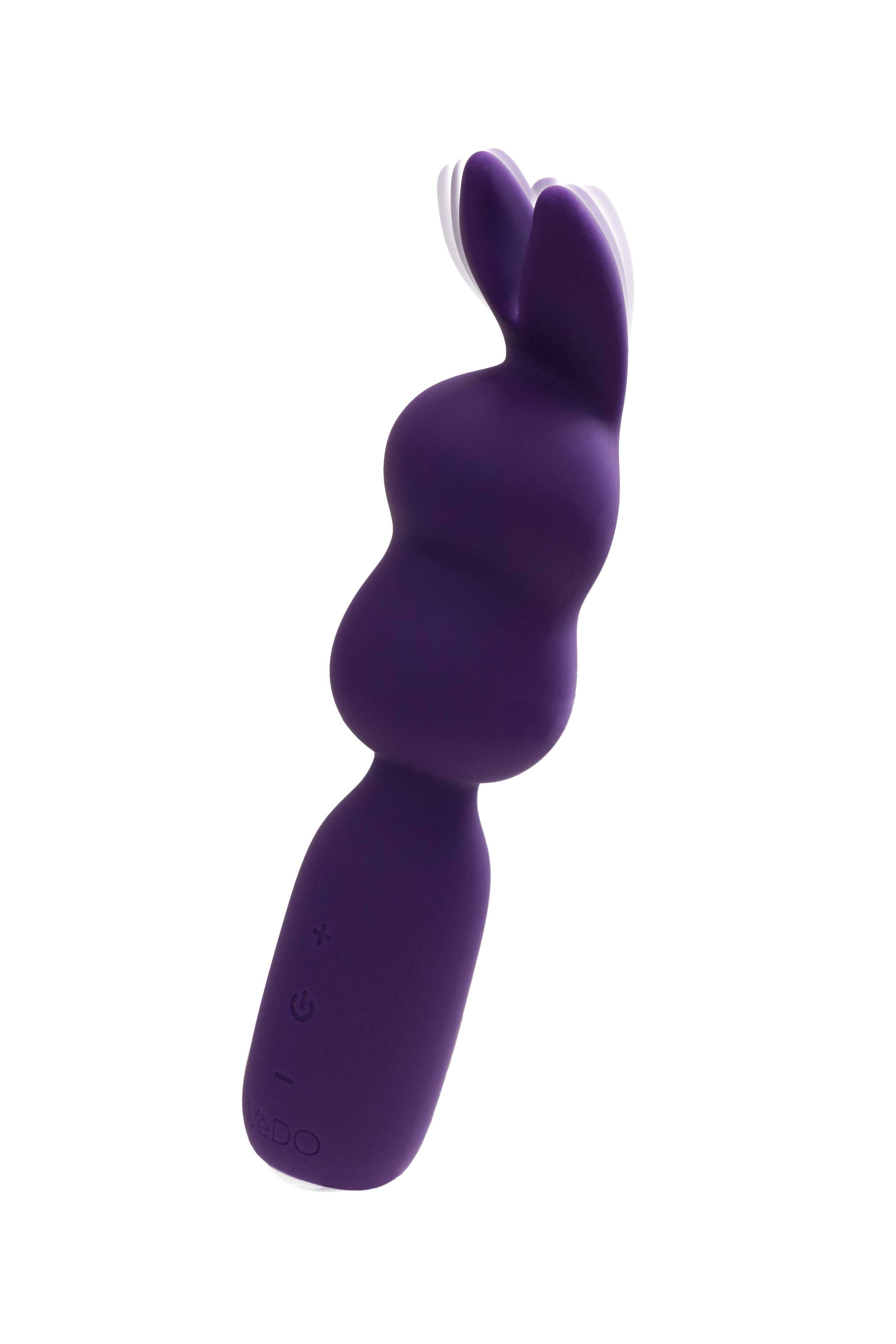 Hopper Bunny Rechargeable Mini Wand - Deep Purple BU-0905