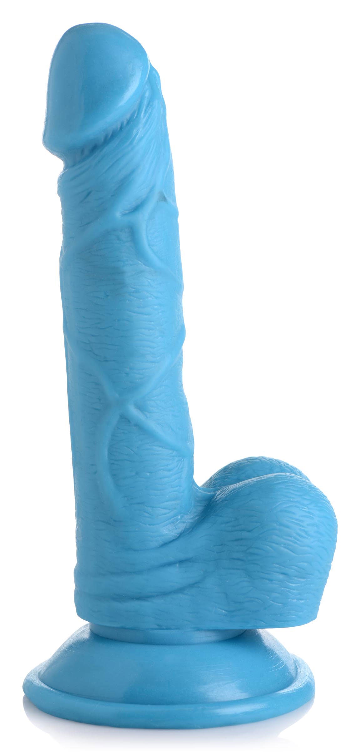 Pop Pecker 6.5 Inch Dildo With Balls - Blue POPP-AG766-BLU