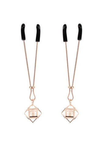 Brat Pearl Nipple Clips - Rose Gold SS09845